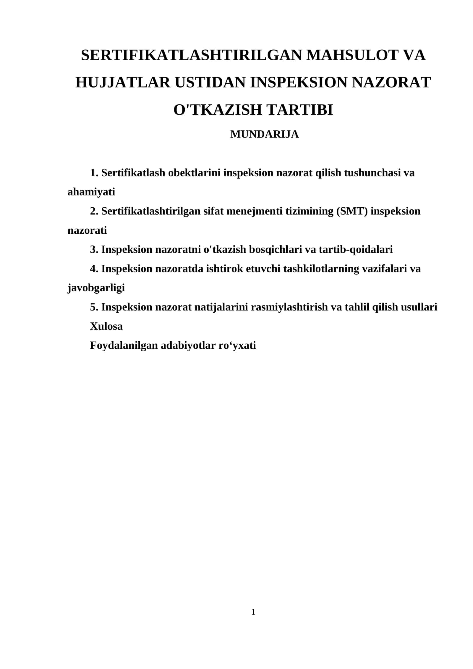 INSPEKSION NAZORAT O'TKAZISH TARTIBI 1