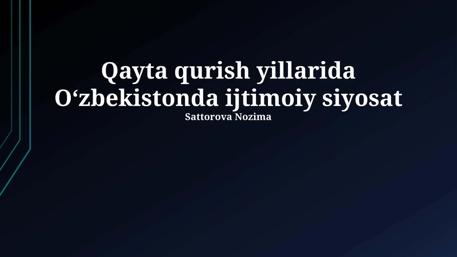 Ijtimoiy himoya va pensiya ta'minoti 1