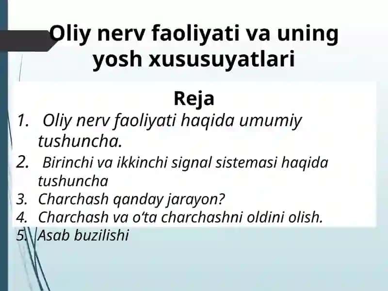 Oliy nerv faoliyati 1