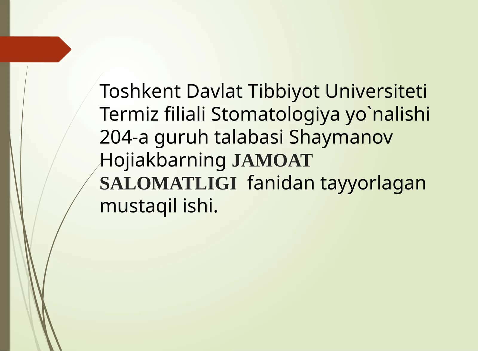 Mehnat resurslarini shakllantirish va rivojlantirish. Boshqaruv psixologiyasining predmeti va vazifalari. Strategik rejalashtirish. Tashqi muhit tahlili. O‘sish strategiyasi, qisqartirish. O‘zbekiston Respublikasi sog‘liqni saqlash tizimini rivojlantirish strategiyasi: sog‘liqni saqlash sohasidagi islohatlar 1