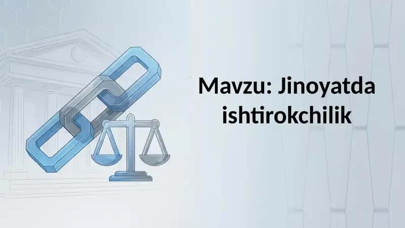 Jinoyatda ishtirokchilik 1