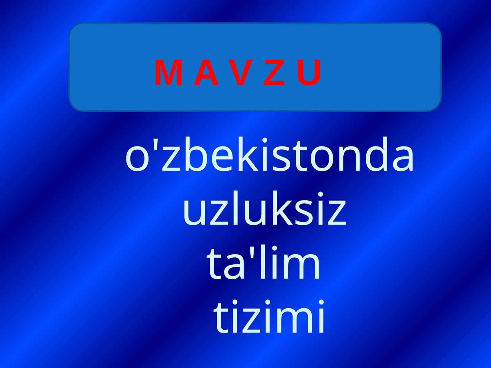 Xalqta'limi Tizimi Respublikamiz Ijtimoiy-Iqtisodiy va Madaniy Rivojlantirishda Ustuvor Soha 1