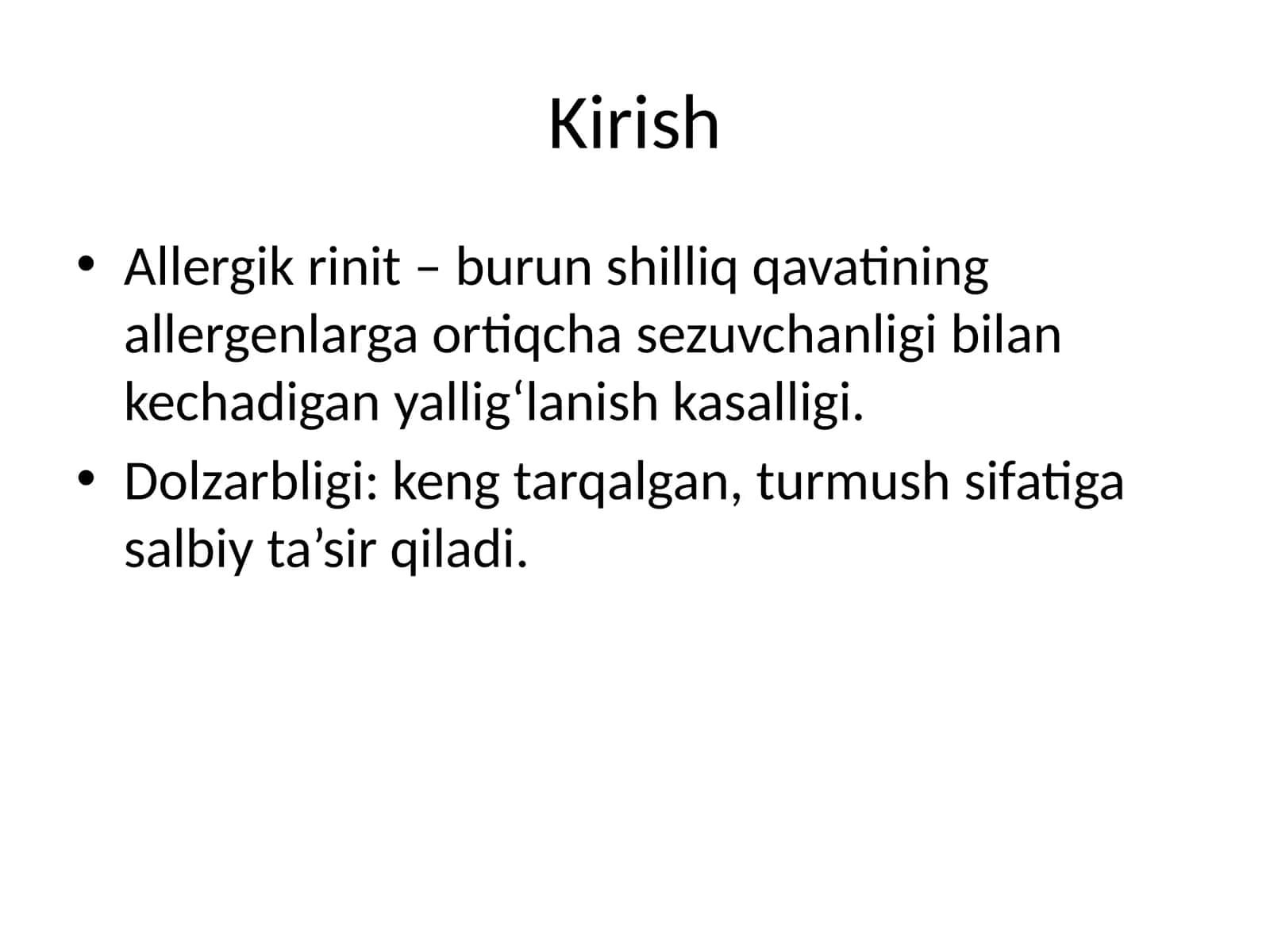 Allergik rinit 1