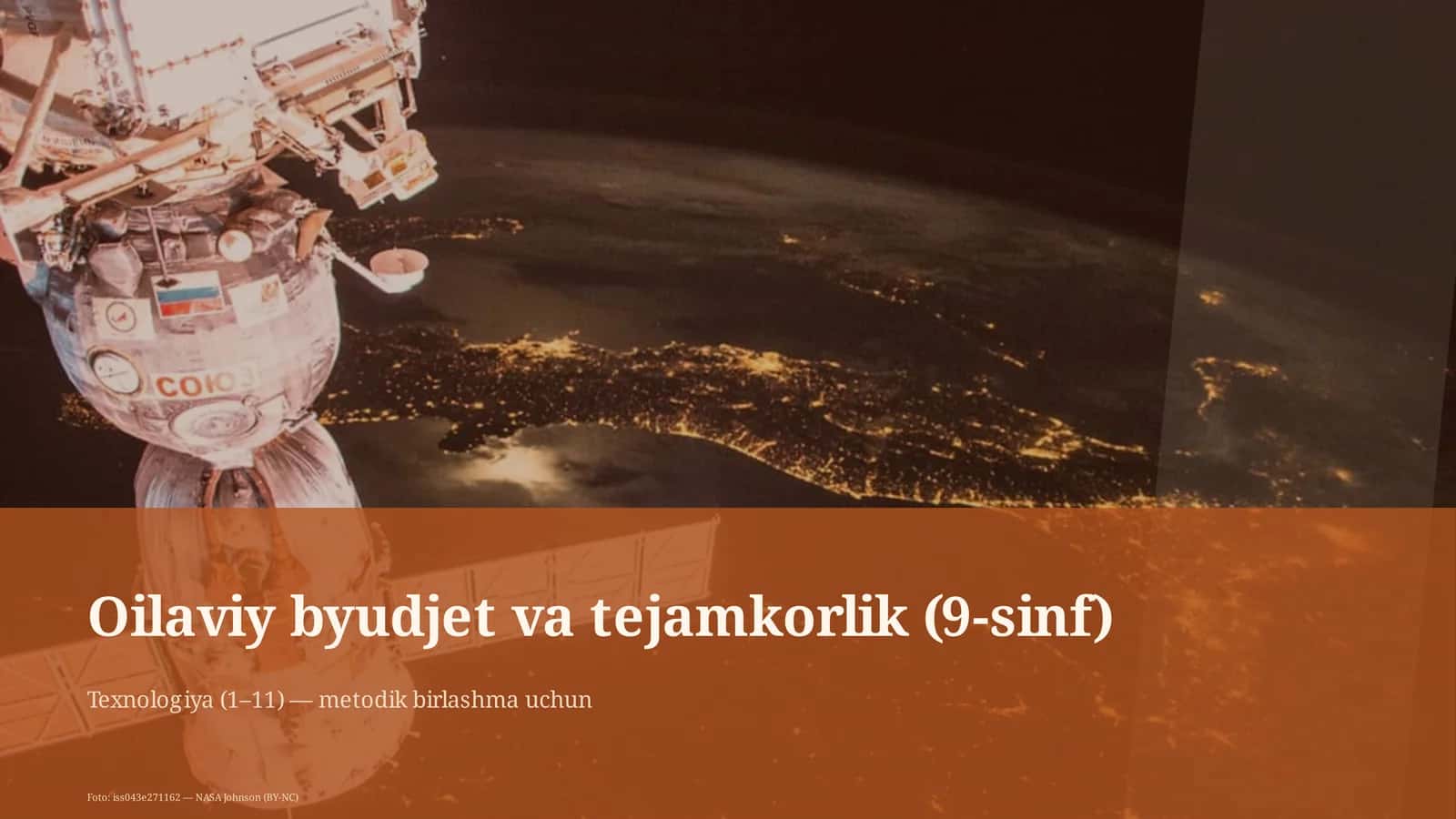 Oilaviy byudjet va tejamkorlik (9-sinf) 1