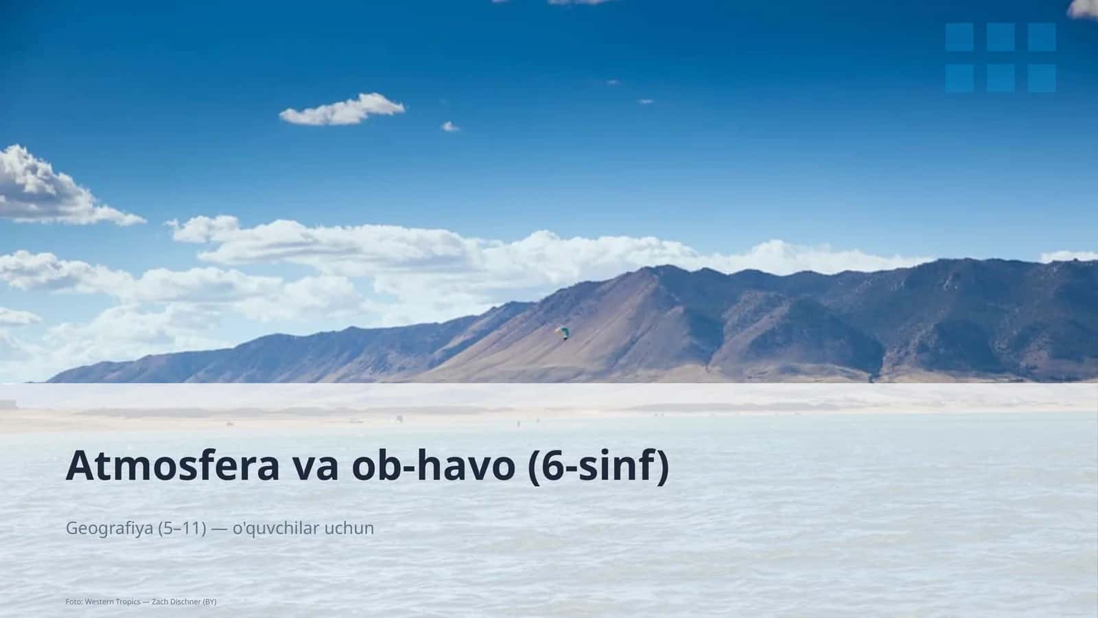 Atmosfera va ob-havo (6-sinf) 1