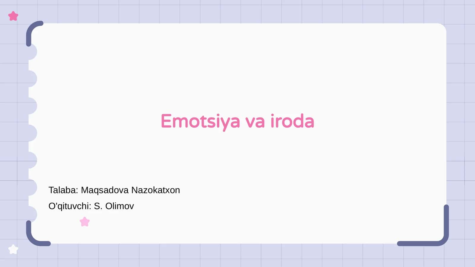 Emotsiya va iroda 1