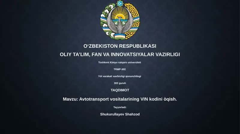 Yól xarakati xavfsizligi qonunchilogi 1