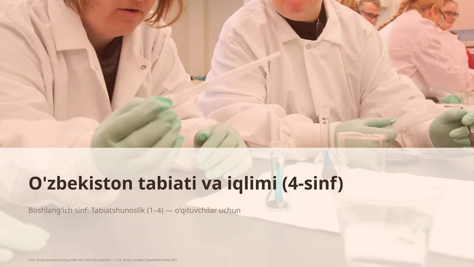 O'zbekiston tabiati va iqlimi (4-sinf) 1
