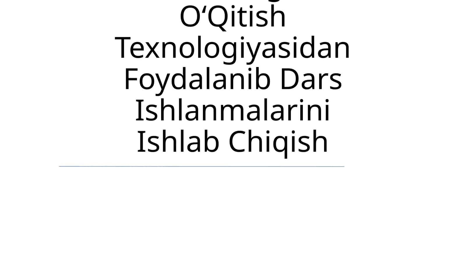 Nuklein Kislotalar Mavzusi BoʻYicha OʻQituvchi Va OʻQuvchi Hamkorligida OʻQitish Texnologiyasidan Foydalanib Dars Ishlanmalarini Ishlab Chiqish 1