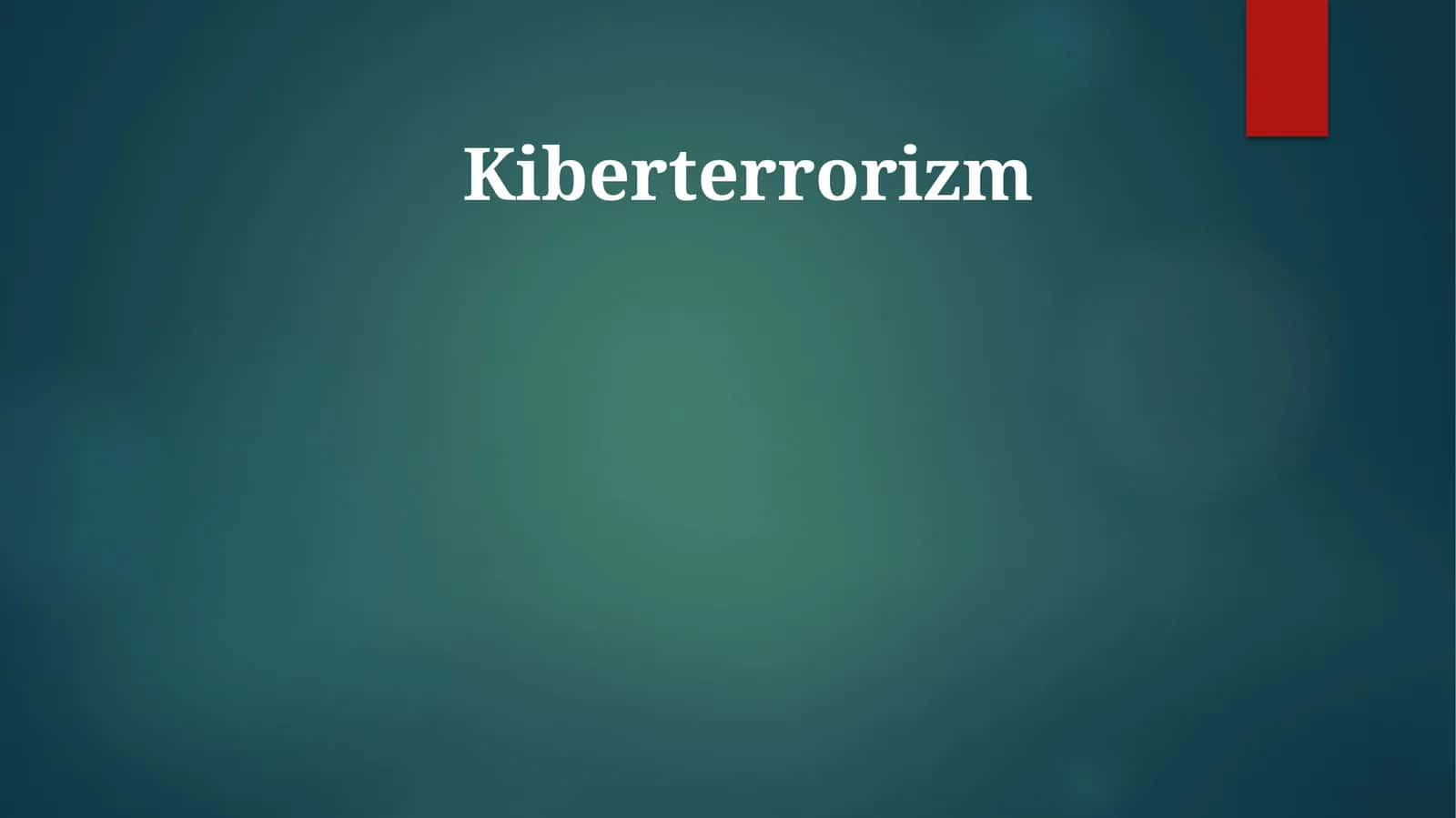 Kiberterrorizm 1