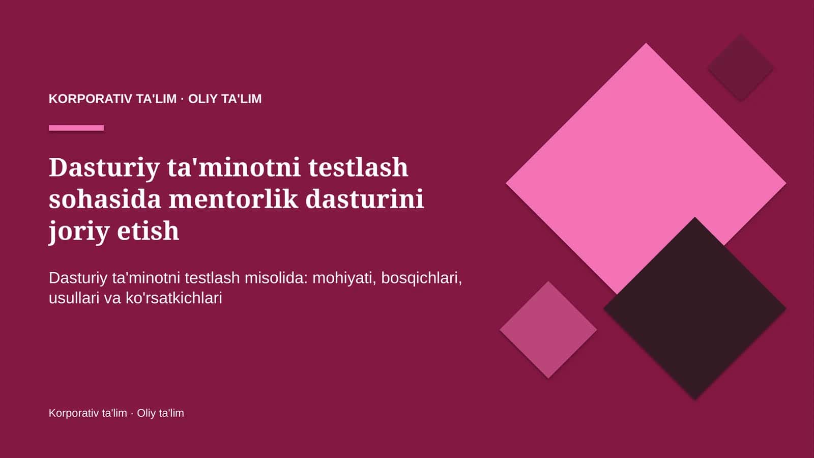 Mentorlik dasturini joriy etish: mohiyati 1