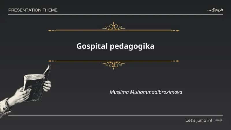 Gospital pedagogikasi 1