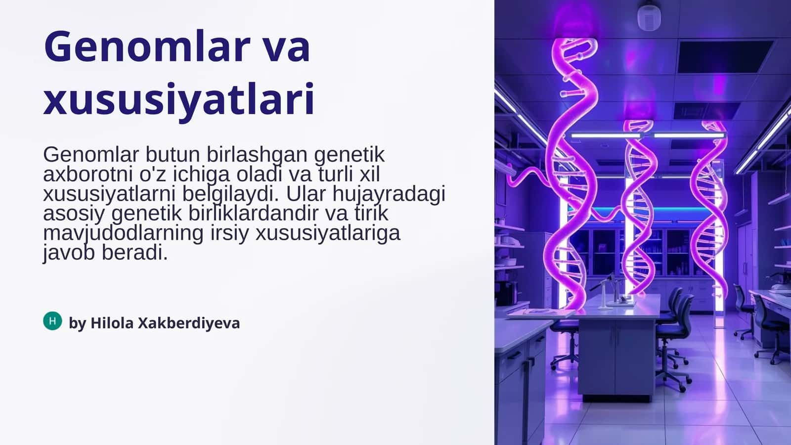 Genomlar va xususiyatlari 1