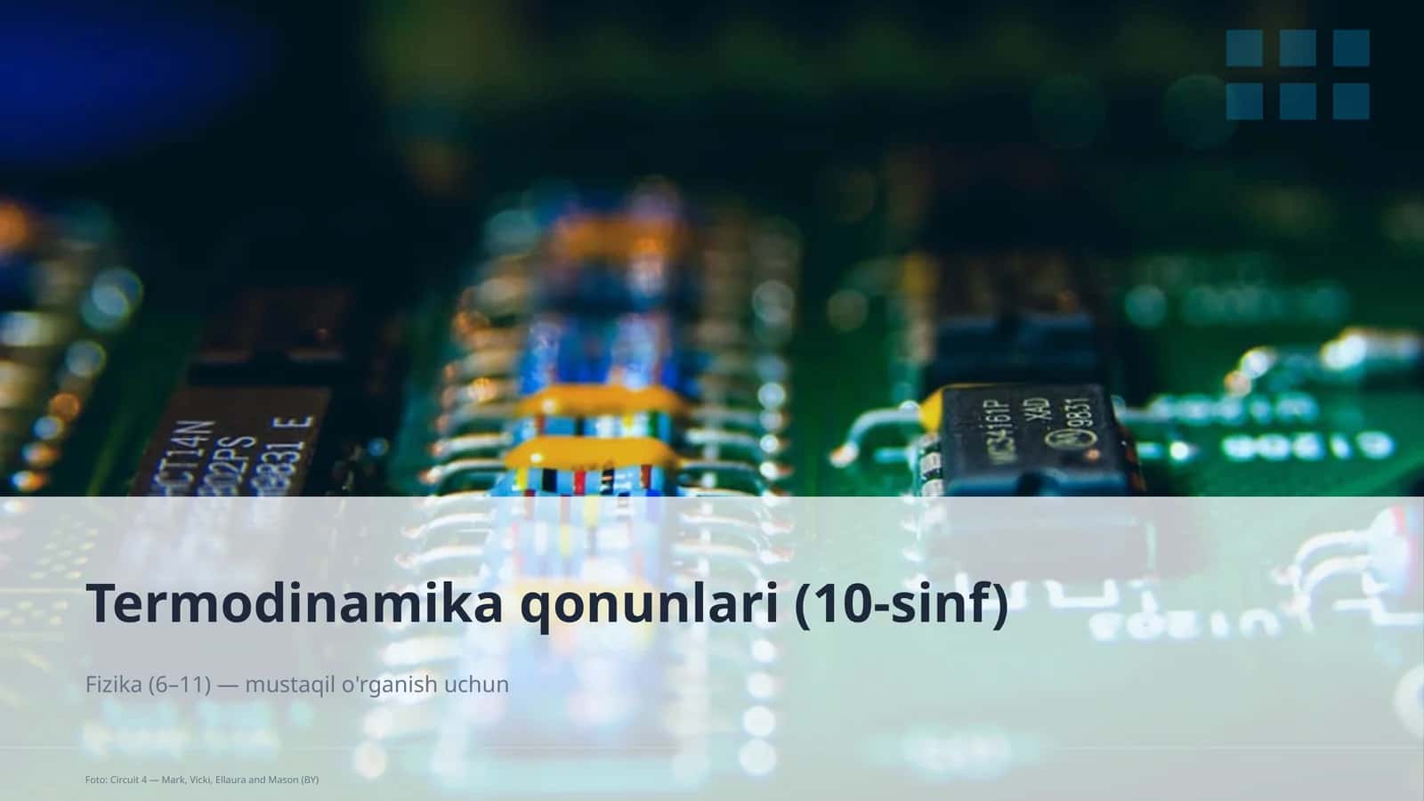 Termodinamika qonunlari (10-sinf) 1