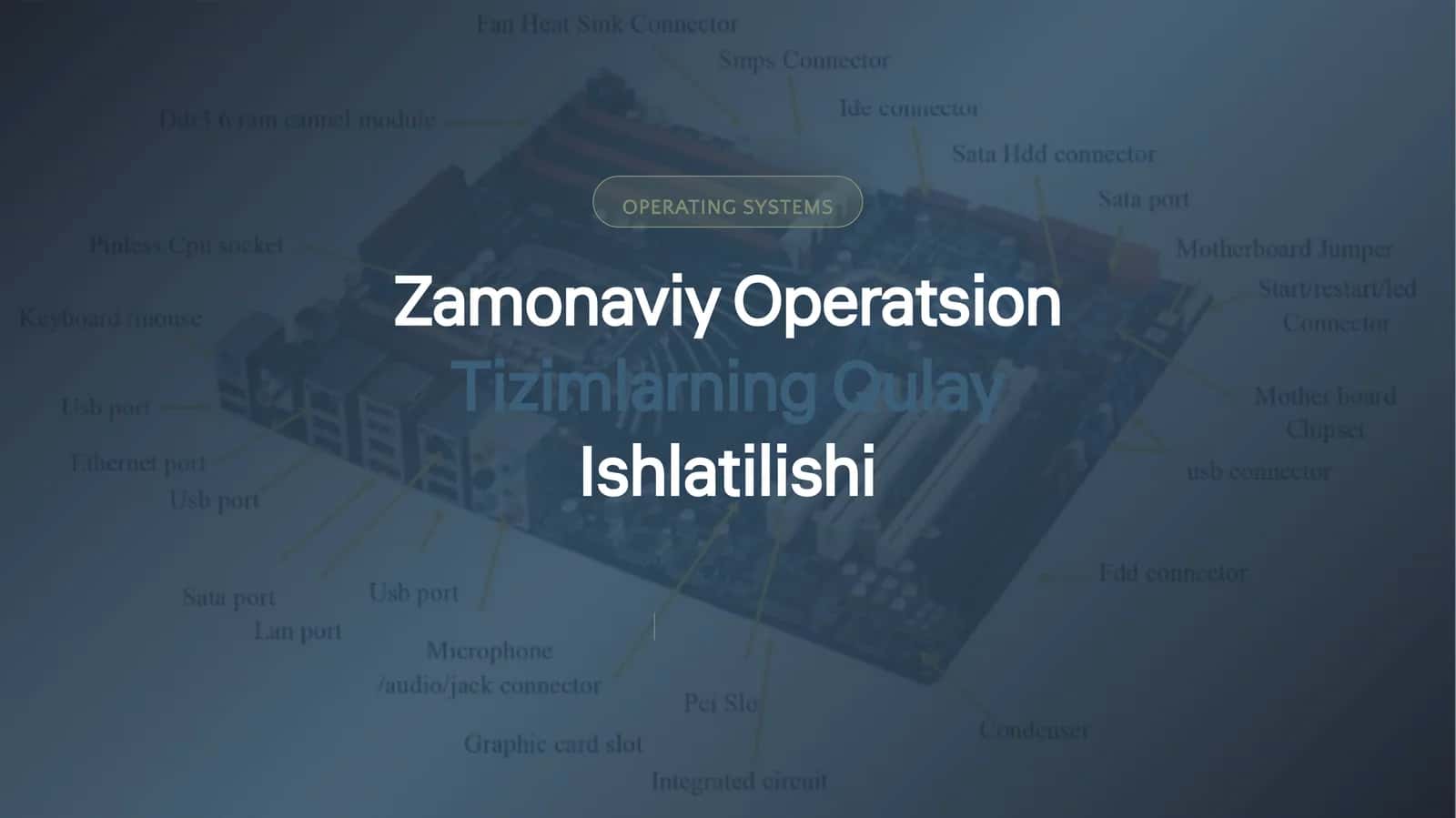 Operatsion tizimlarning zamonaviy imkoniyatlari 1