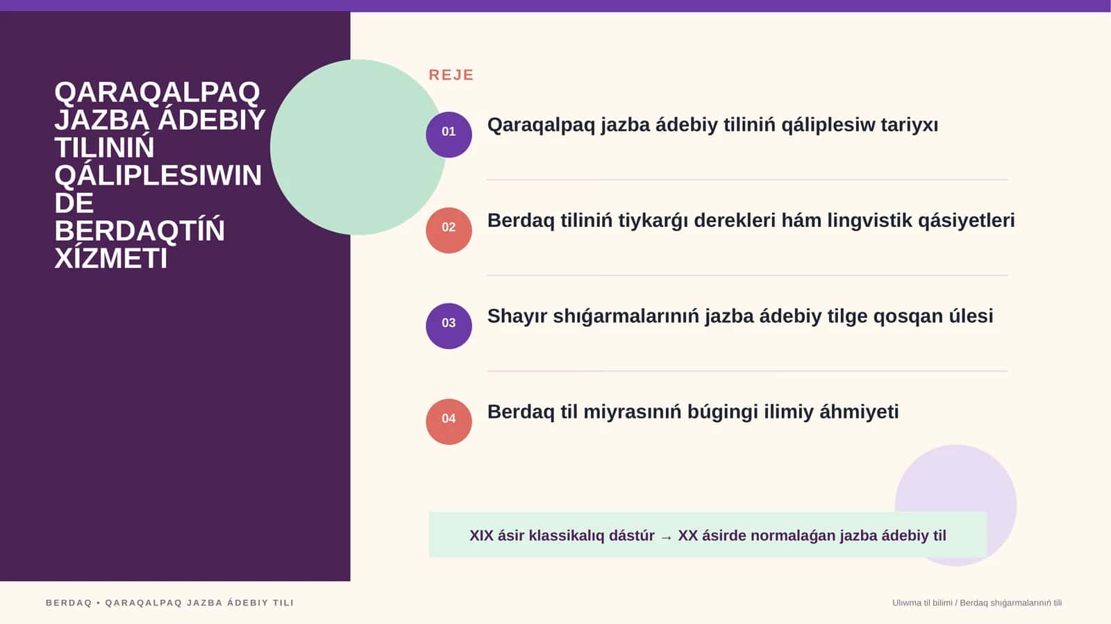 QARAQALPAQ JAZBA ÁDEBIY TILINIŃ 1