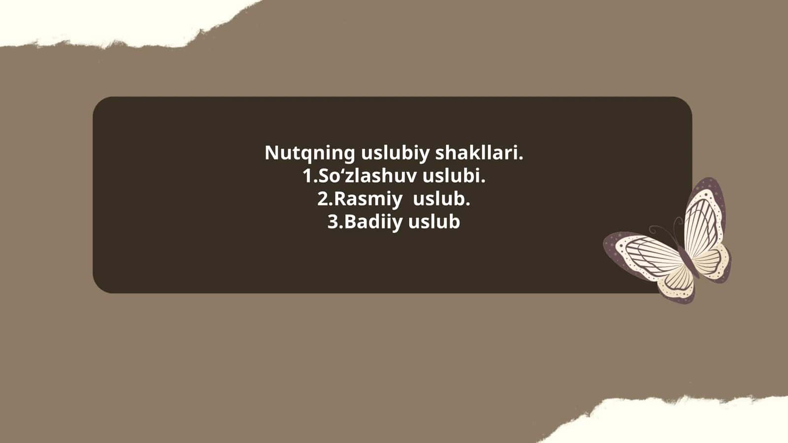 Nutqning uslubiy shakllari 1