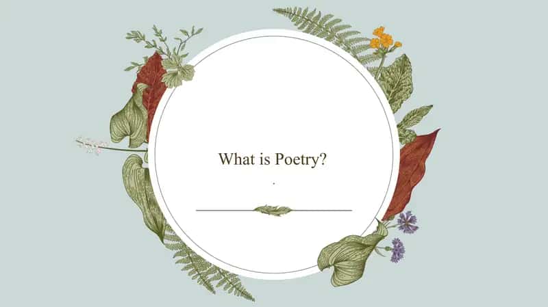 Poetry 1