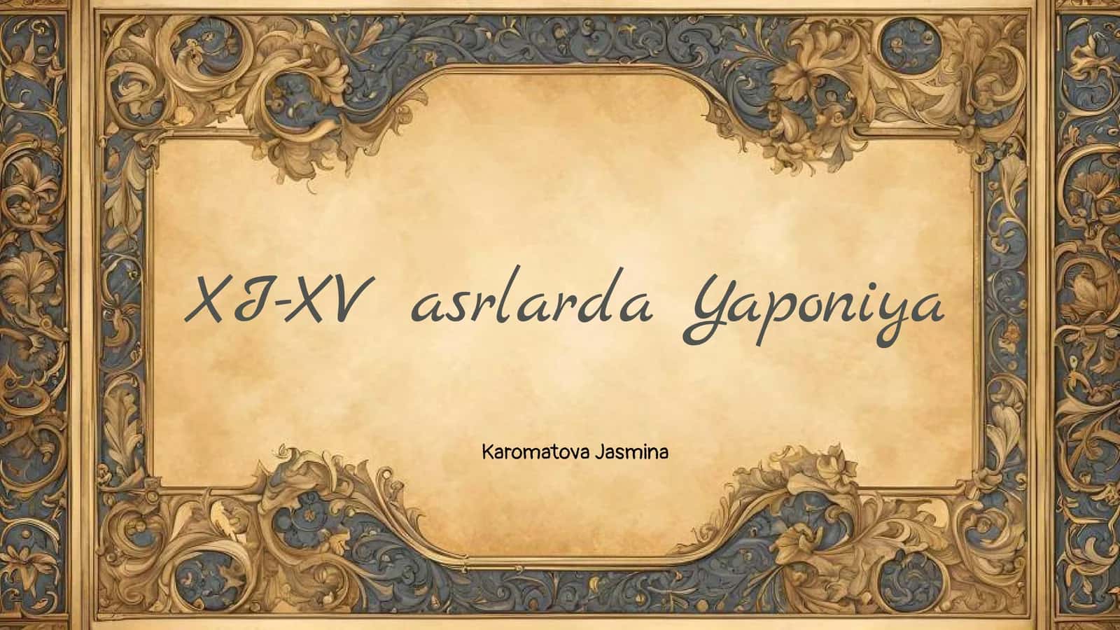 XI-XV asrlarda Yaponiya 1