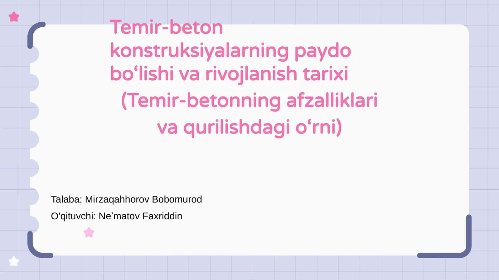 Temir-beton konstruksiyalarning paydo bo‘lishi va rivojlanish tarixi 1