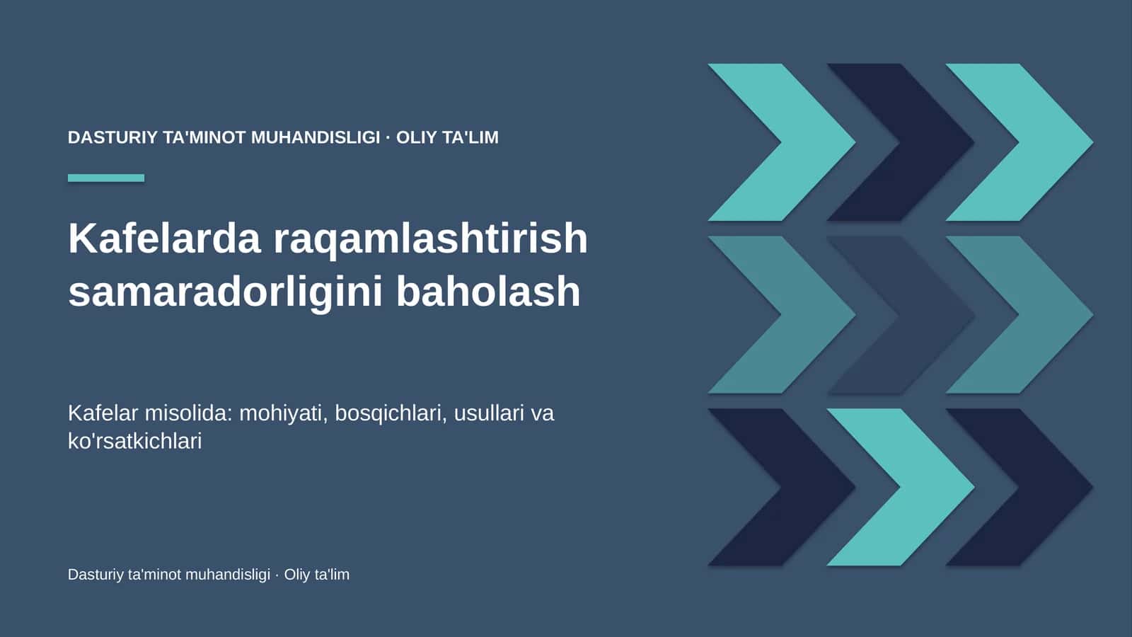 Kafelarda raqamlashtirish samaradorligini baholash 1