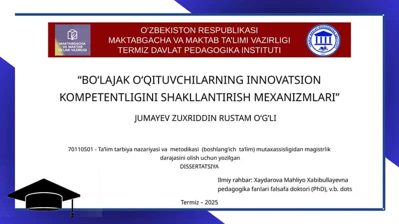 Ta’limtarbiyanazariyasi va metodikasi(boshlang‘ichta’lim) 1