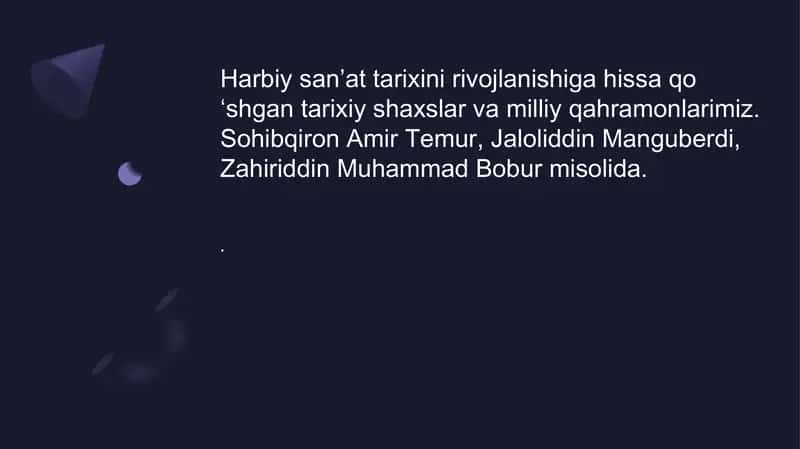 Amir Temur harbiy san’atni rivojlantirishda strategik rejalashtirish 1