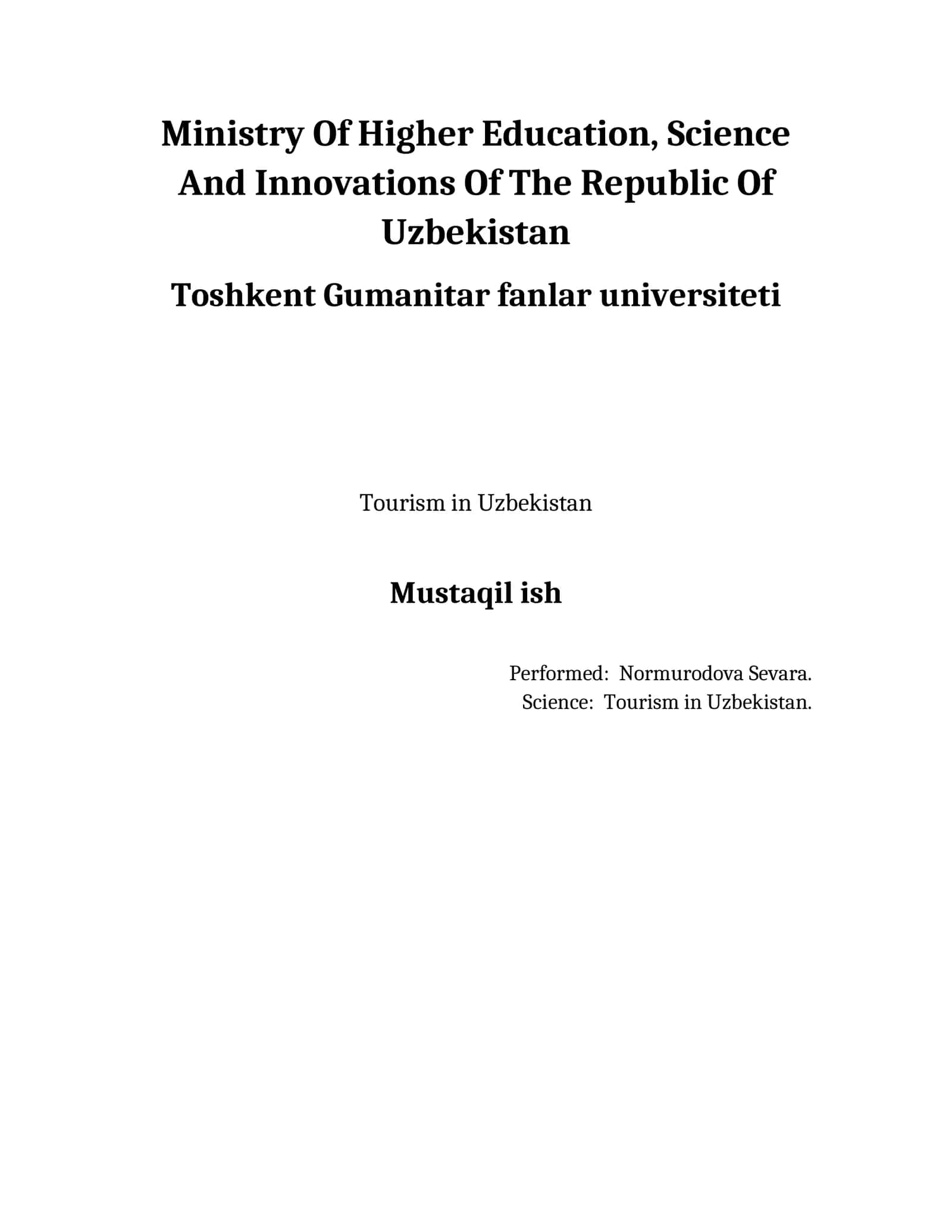 Tourism in Uzbekistan 1