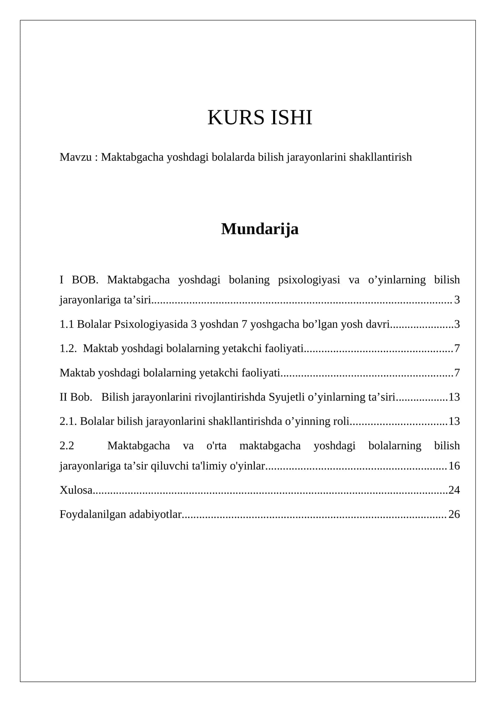Maktabgacha yoshdagi bolalarda bilish jarayonlarini shakllantirish 1