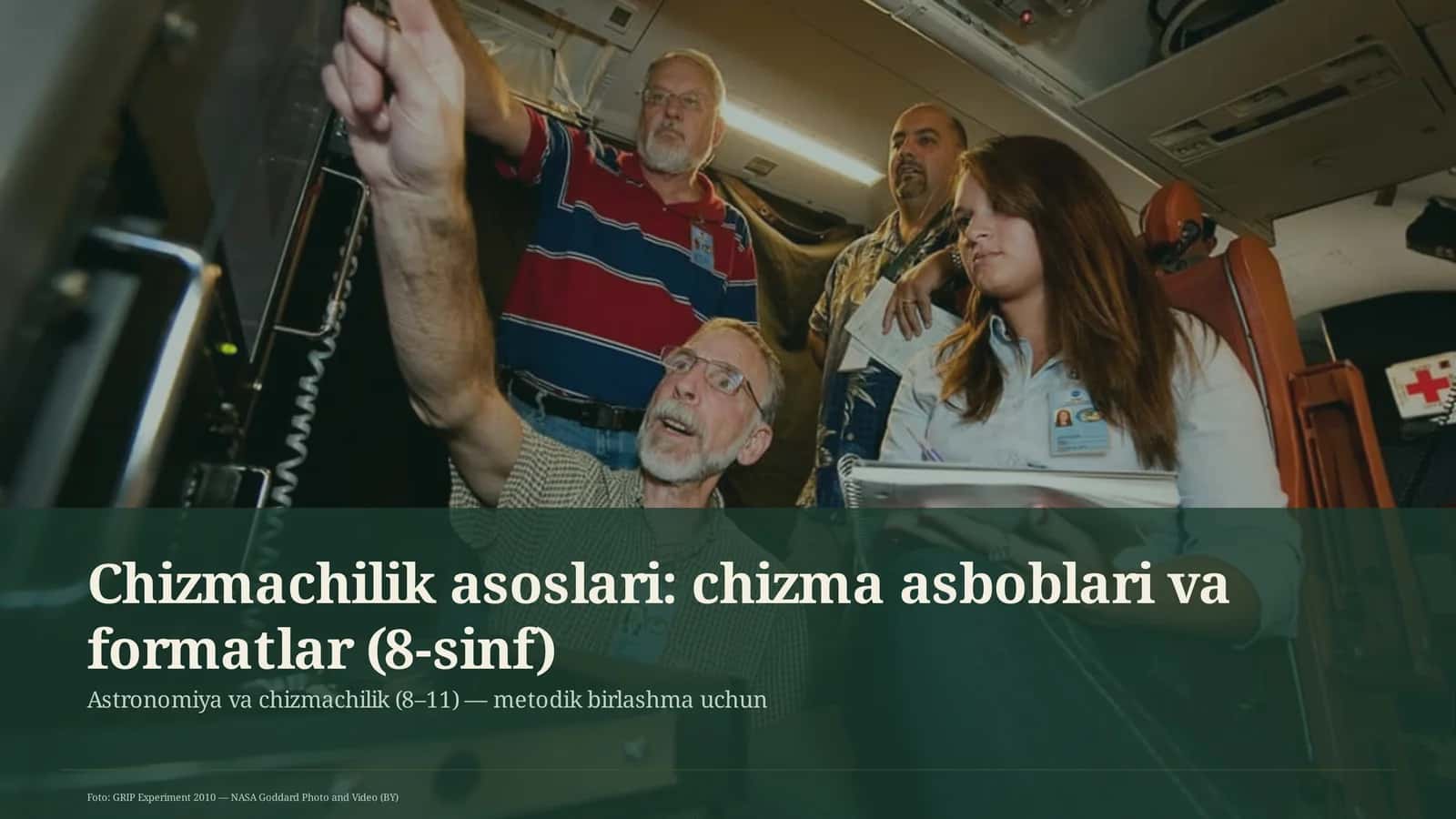 Chizmachilik asoslari: chizma asboblari va formatlar (8-sinf) 1