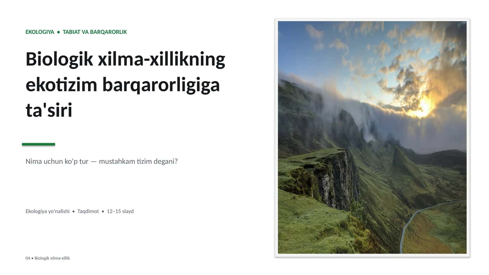 BIOLOGIK XILMA-XILLIK 1