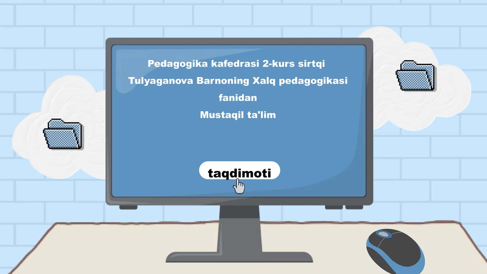 Xalq pedagogikasi fanidan mustaqil ta'lim taqdimoti 1