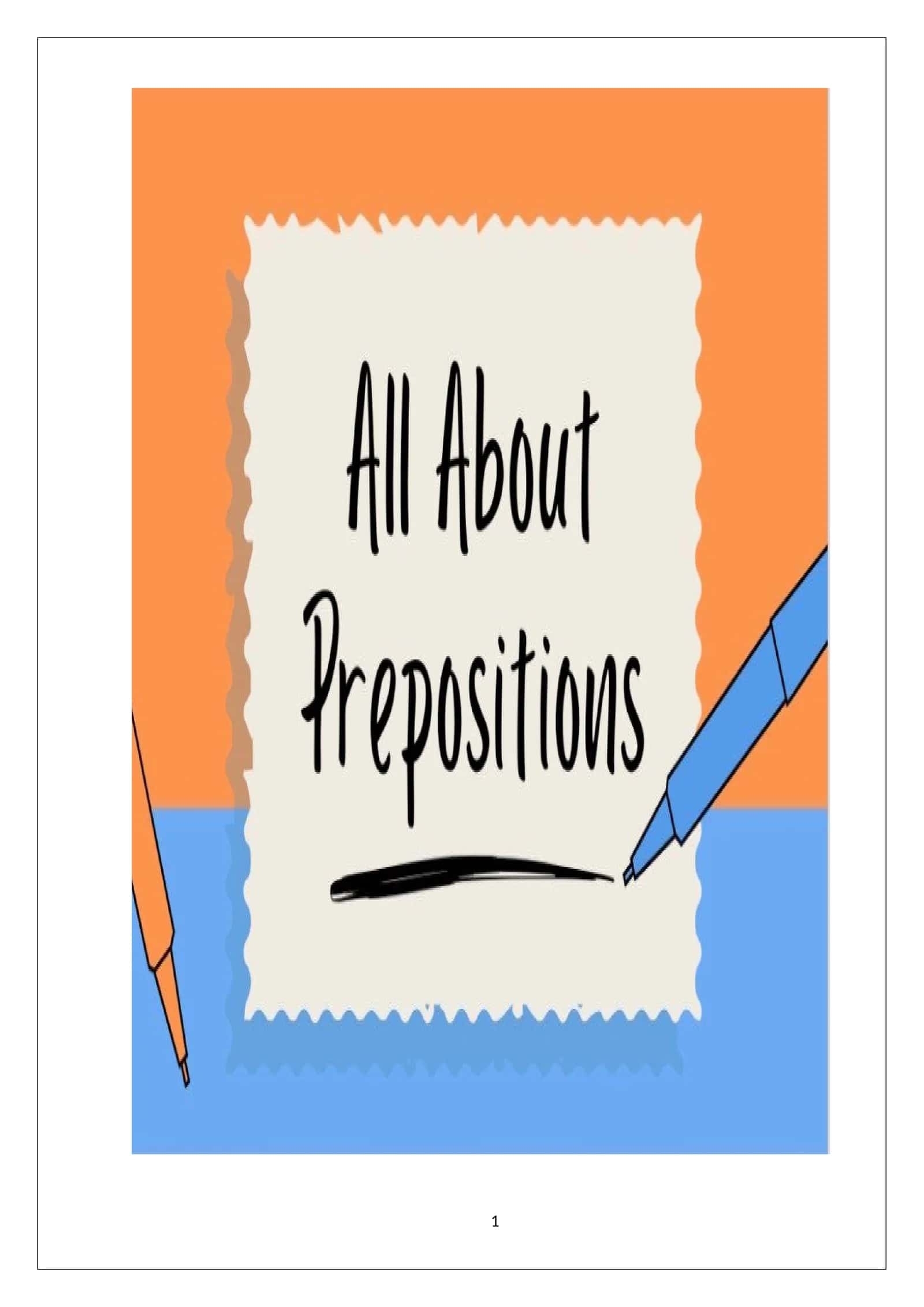 PREPOSITIONS AND PREPOSITIONAL COMBINATIONS 1