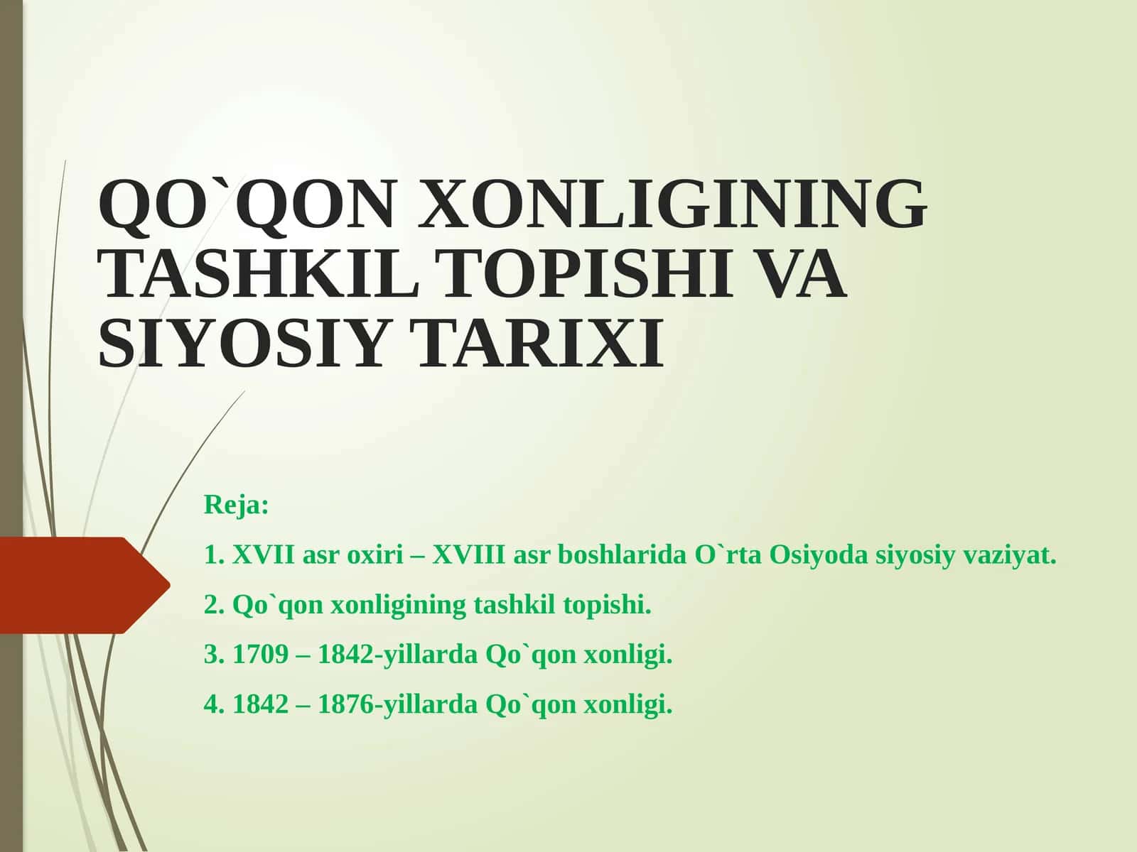 QO`QON XONLIGINING TASHKIL TOPISHI 1