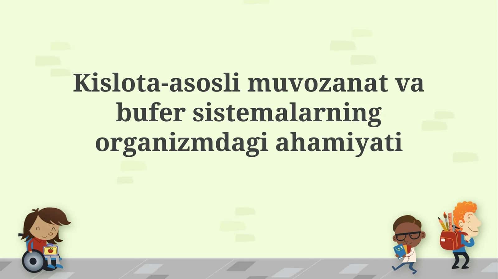 Kislota-asos muvozanati va pH tushunchasi 1