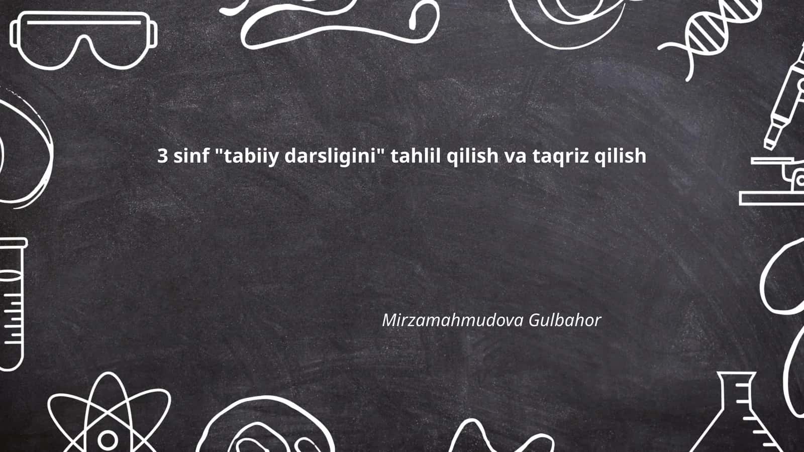 Botanika bo'limining tahlili 1