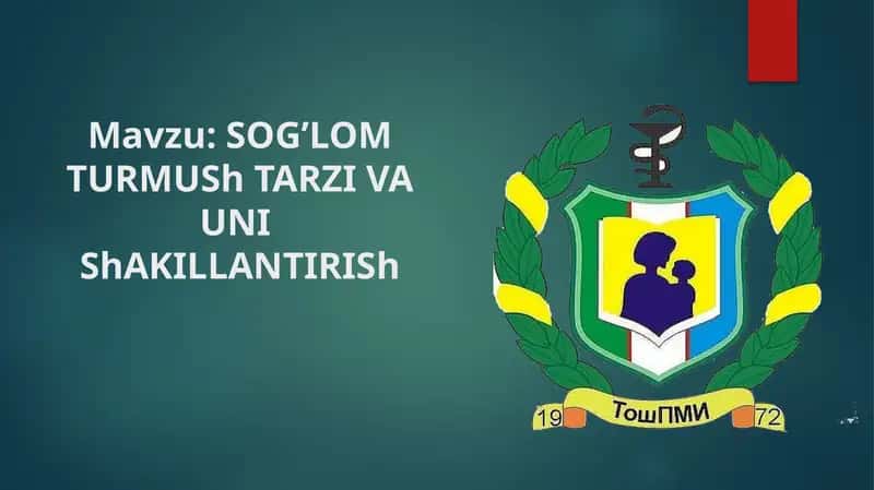 SOG’LOMTURMUShTARZI VA UNIShAKILLANTIRISh 1
