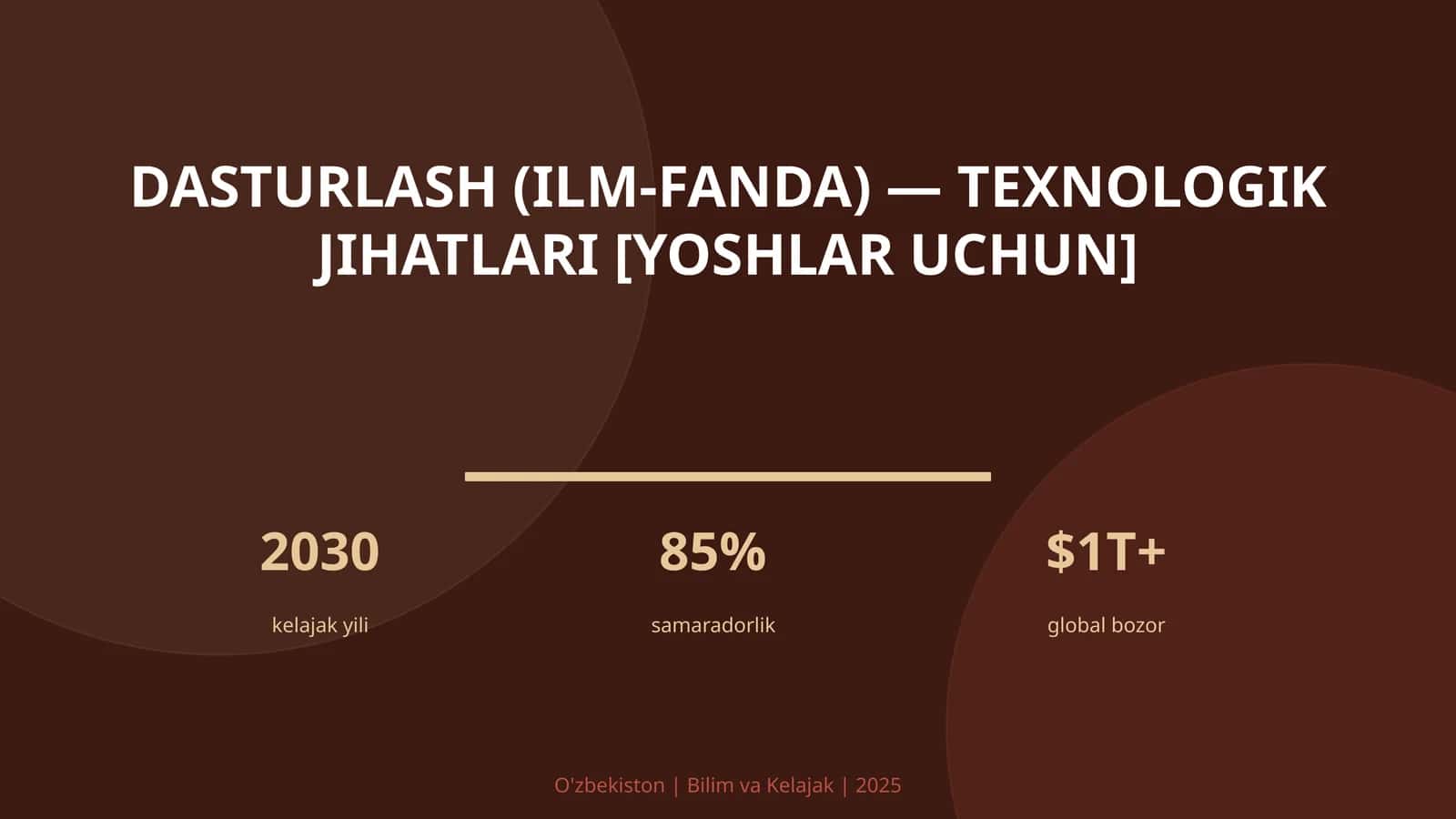 Dasturlash (ilm-fanda) — texnologik jihatlari [yoshlar uchun] 1