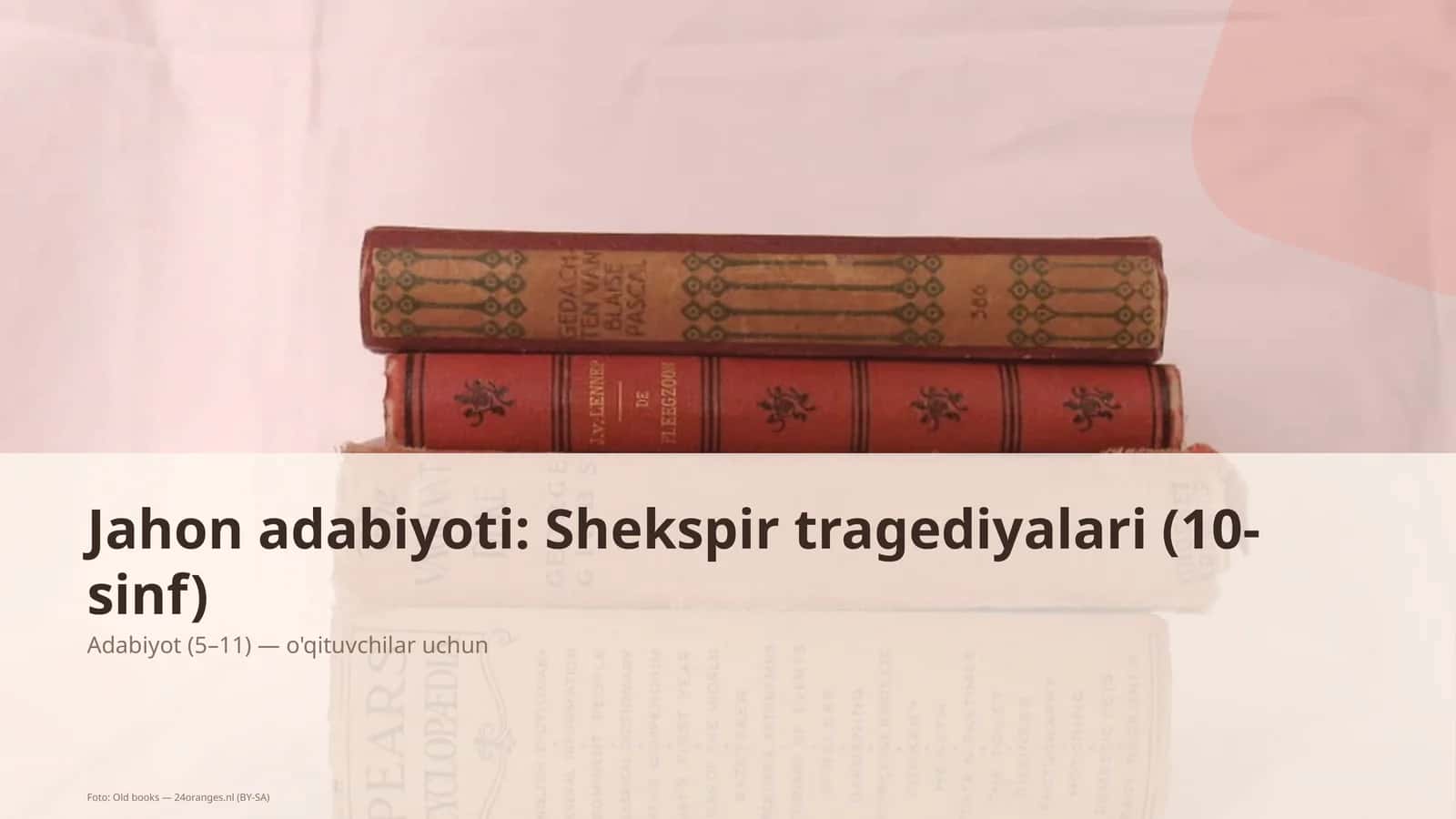 Jahon adabiyoti: Shekspir tragediyalari (10-sinf) 1