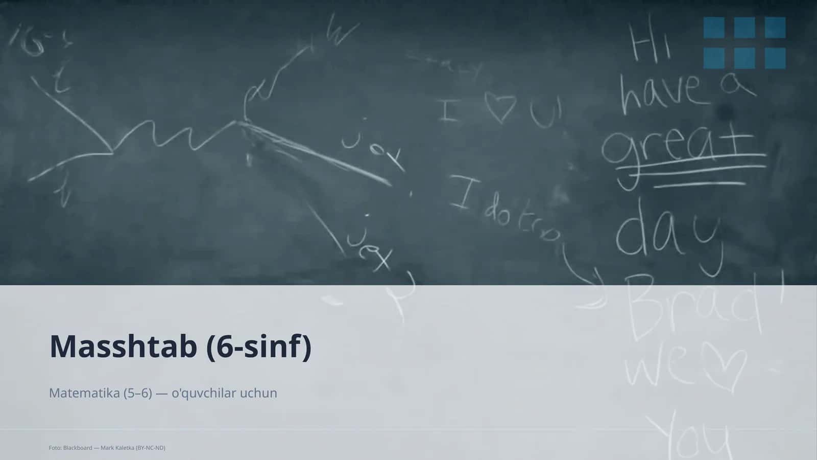 Masshtab (6-sinf) Matematika (5–6) 1