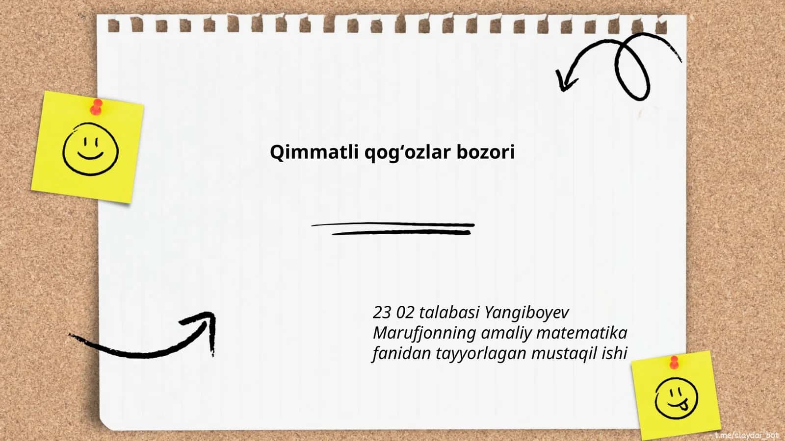 Qimmatli qogʻozlar turlari 1