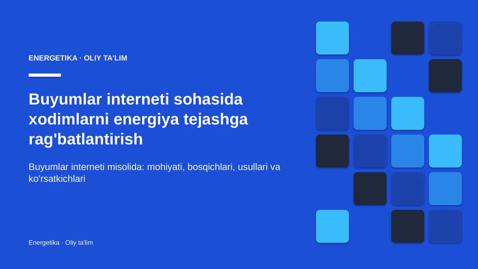 Xodimlarni energiya tejashga rag'batlantirish: mohiyati 1