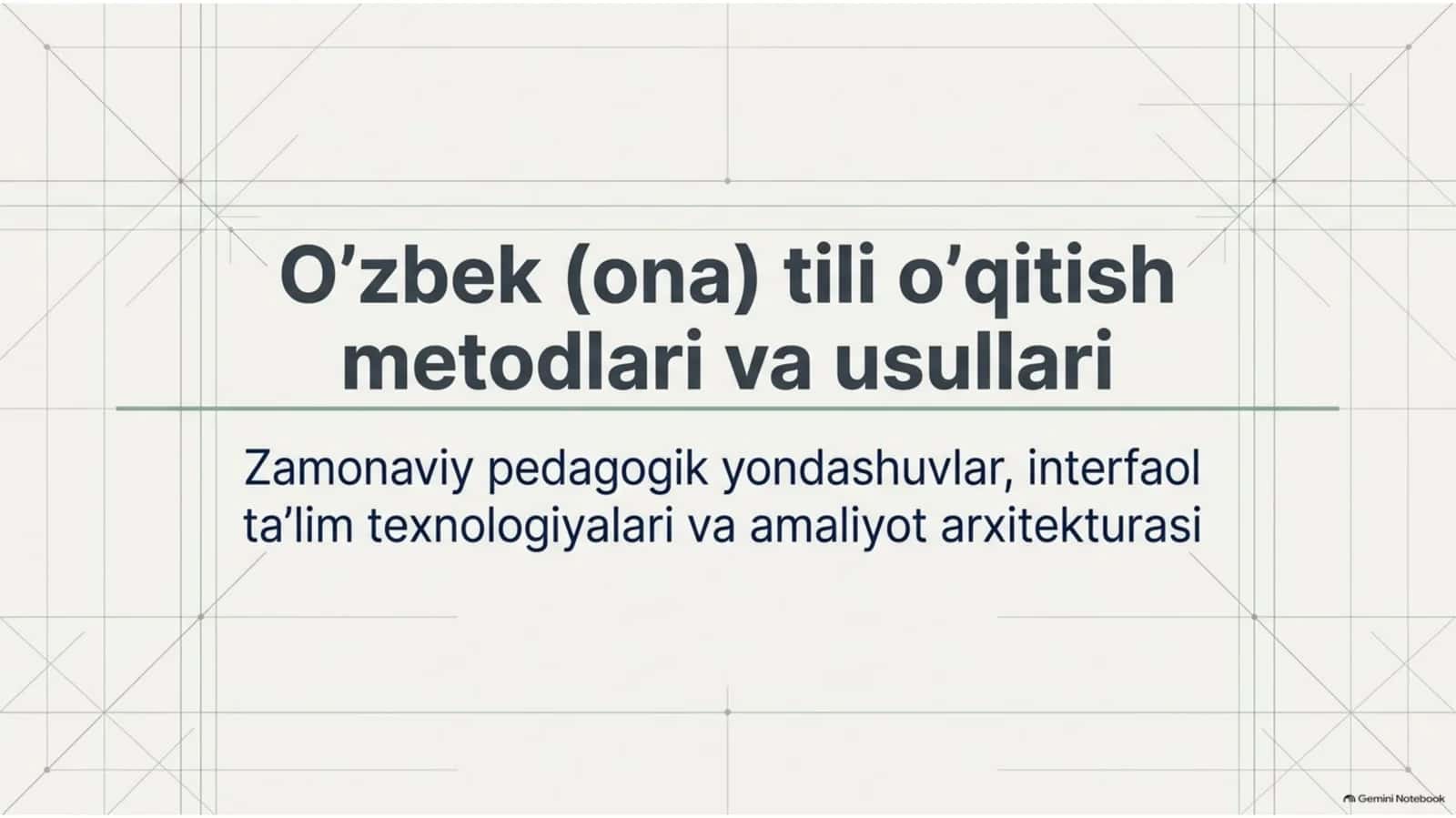 O‘zbek (ona) tilini o‘qitish metodlari va usullari — 18 slaydli taqdimot 1