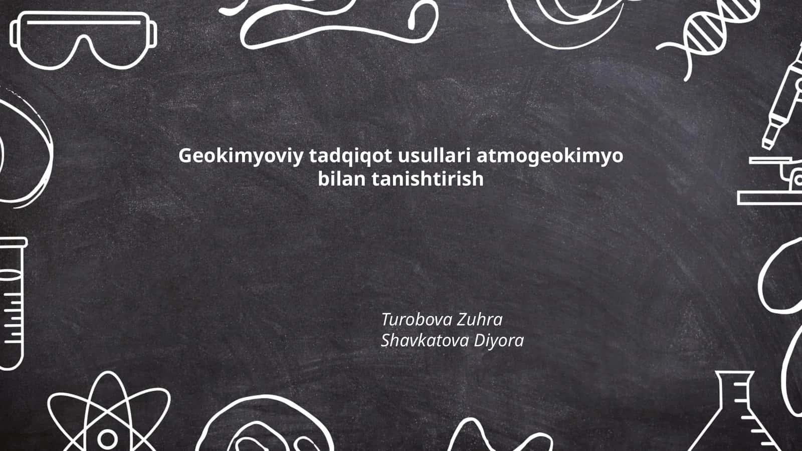 Atmosfer geokimiya 1