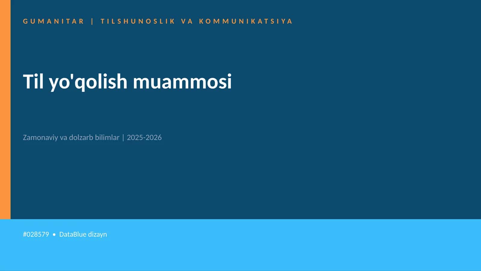 Til yo'qolish muammosi 1
