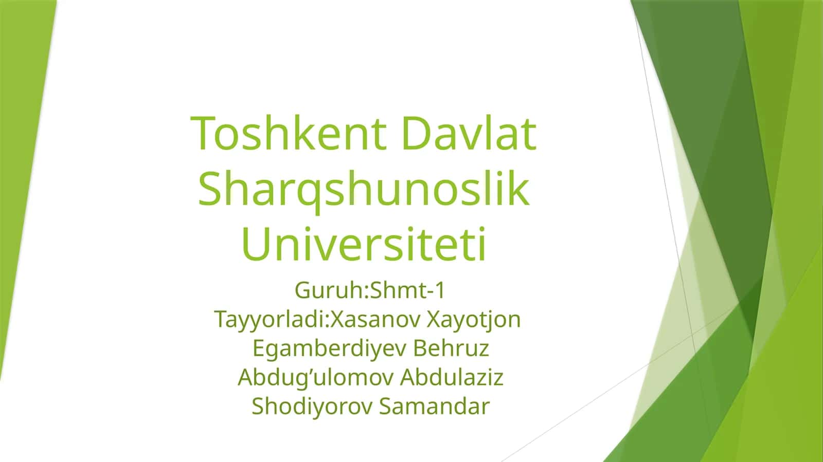 Islom Dinining Vujudga Kelishi 1