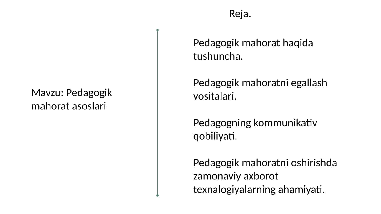 Pedagogik mahorat asoslari 1