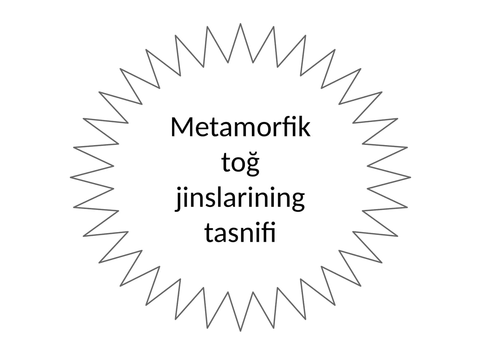 Metamorfik toğ jinslarining tasnifi 1