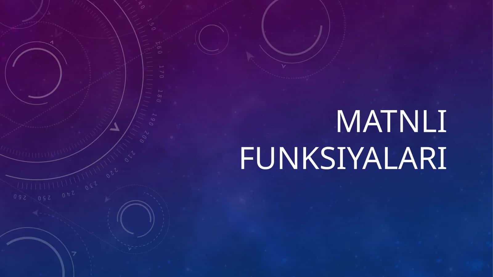 Matnli funksiyalari 1