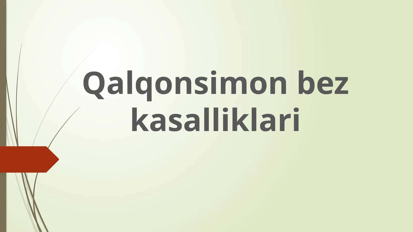 Qalqonsimon bez kasalliklari 1